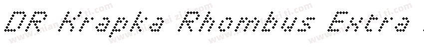 DR Krapka Rhombus Extra Light字体转换
